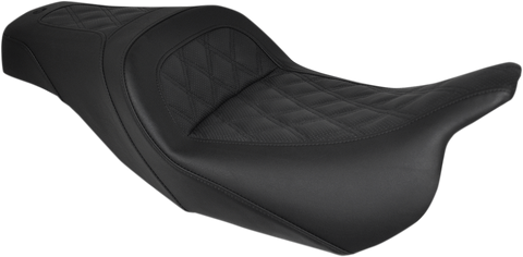 Slim Seat - Black - Lattice Stitch - FL &