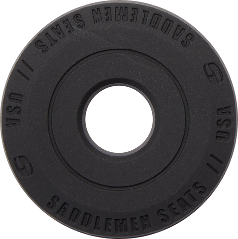 Dominator Pillion Pad - Standard Reach - Black w/ Gray Stitching - FL/FX &