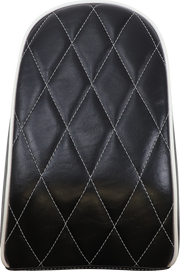 Bare Bones Pillion Pad - Diamond - Black w/ White Stitch - FLFB/S '18-'23