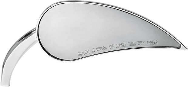 Mirror - Rad III - Side View - Teardrop - Chrome - Right