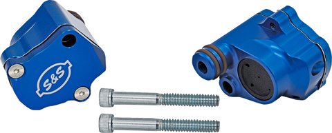 Billet Head Breather Kit - Anodized Blue - M8