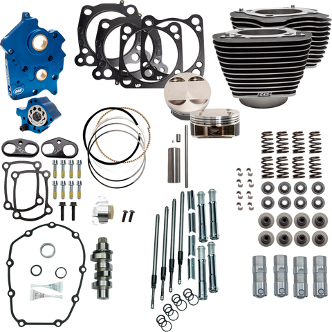 Power Pack - 4.375" Stroke - Oil Cooled - Black w/o Highlights - M8
