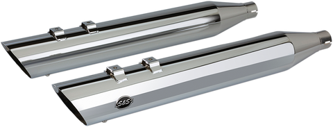 Slash Cut Mufflers - Chrome
