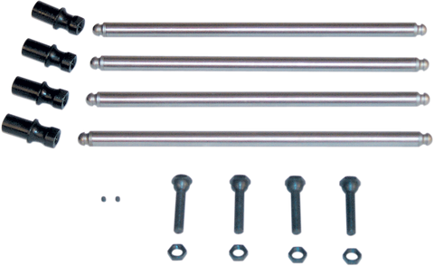 Non-Adjustable Pushrod Kit - Conversion w/Adjustable Lifter Adapters - Big Twin