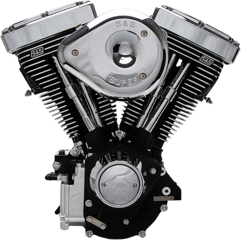 V80R Series Engine - Black - Custom Chassis | Evolution Big Twin