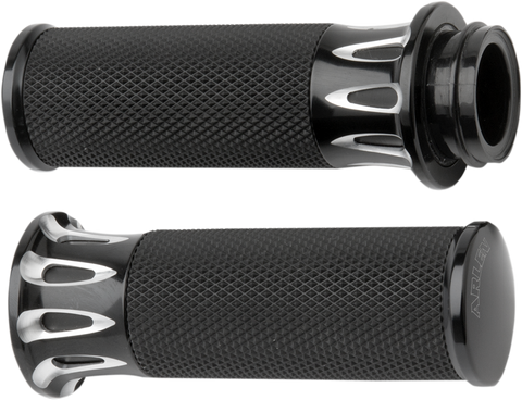 Fusion Deep Cut Grips - TBW - Black
