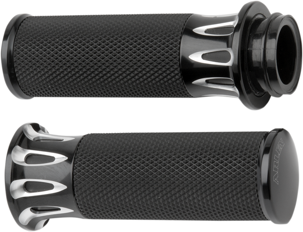 Fusion Deep Cut Grips - TBW - Black