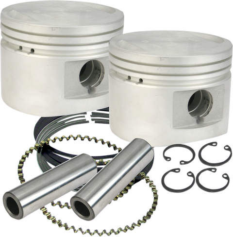 Piston Kit - For 80" Stock or S&S Heads - 3.500" - Standard