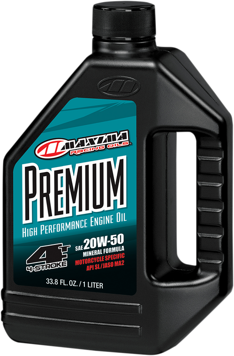 Premium High Performance Mineral 4T Engine Oil - 20W-50 - 1L