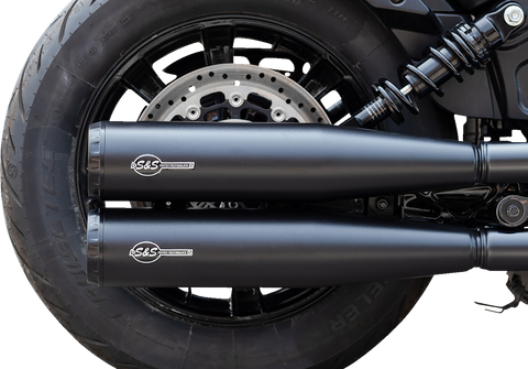 Grand National Slip-On Mufflers - Black - Race Only
