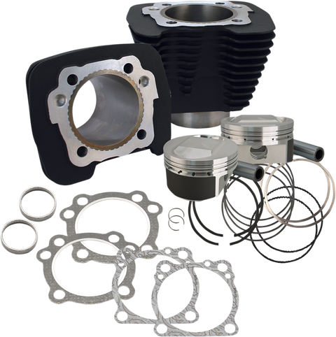 Cylinder Kit - 1200 cc Conversion - 11.2:1 Compression Ratio - Wrinkle Black - XL
