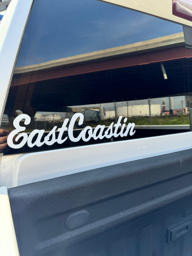 Eastcoastin Cursive Logo Truck Decal