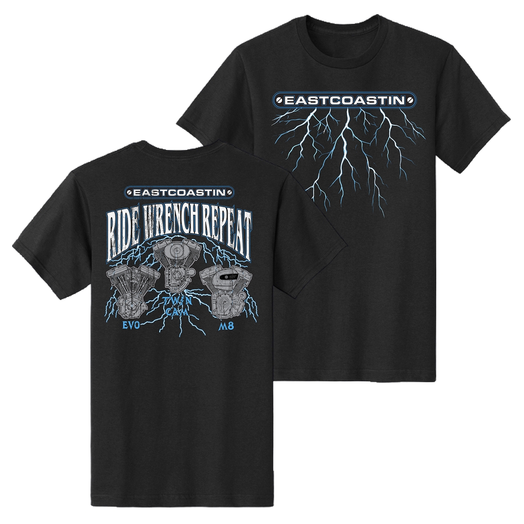 Ride Wrench Repeat Tee | Eastcoastin Tees – Eastcoastin-enterprises