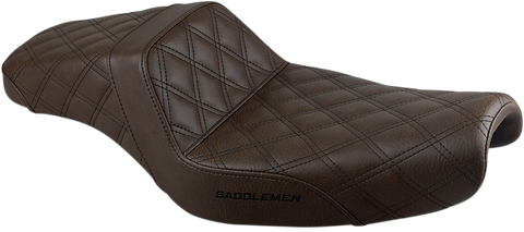 Step-Up Seat - Full Lattice Stitch - Brown - XL