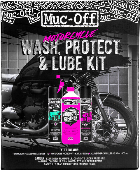 Motorcycle Wash, Protect & Lube Kit