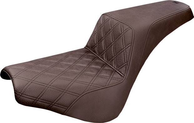 Step-Up Seat - Front Lattice Stitch - Brown - FX &