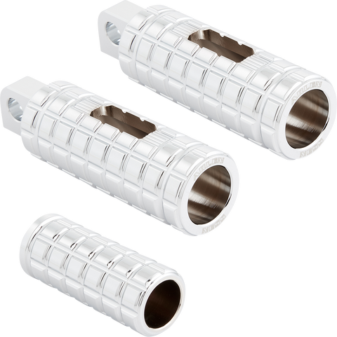 Cush Footpegs - Male - Chrome