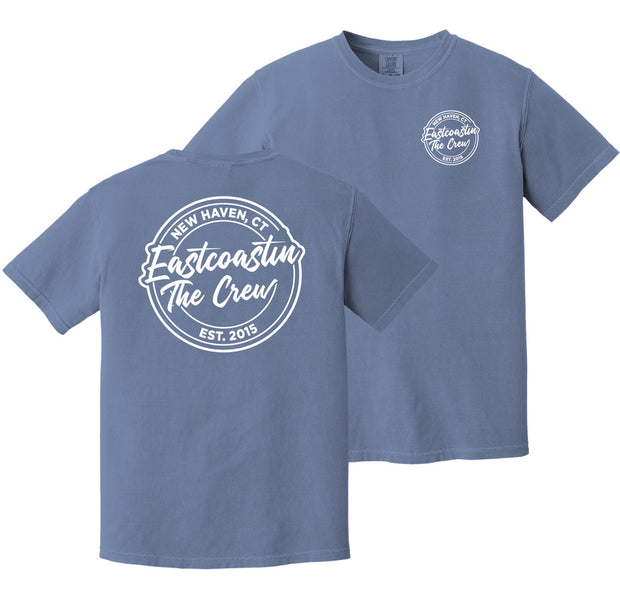 The Crew Tee (white & blue)