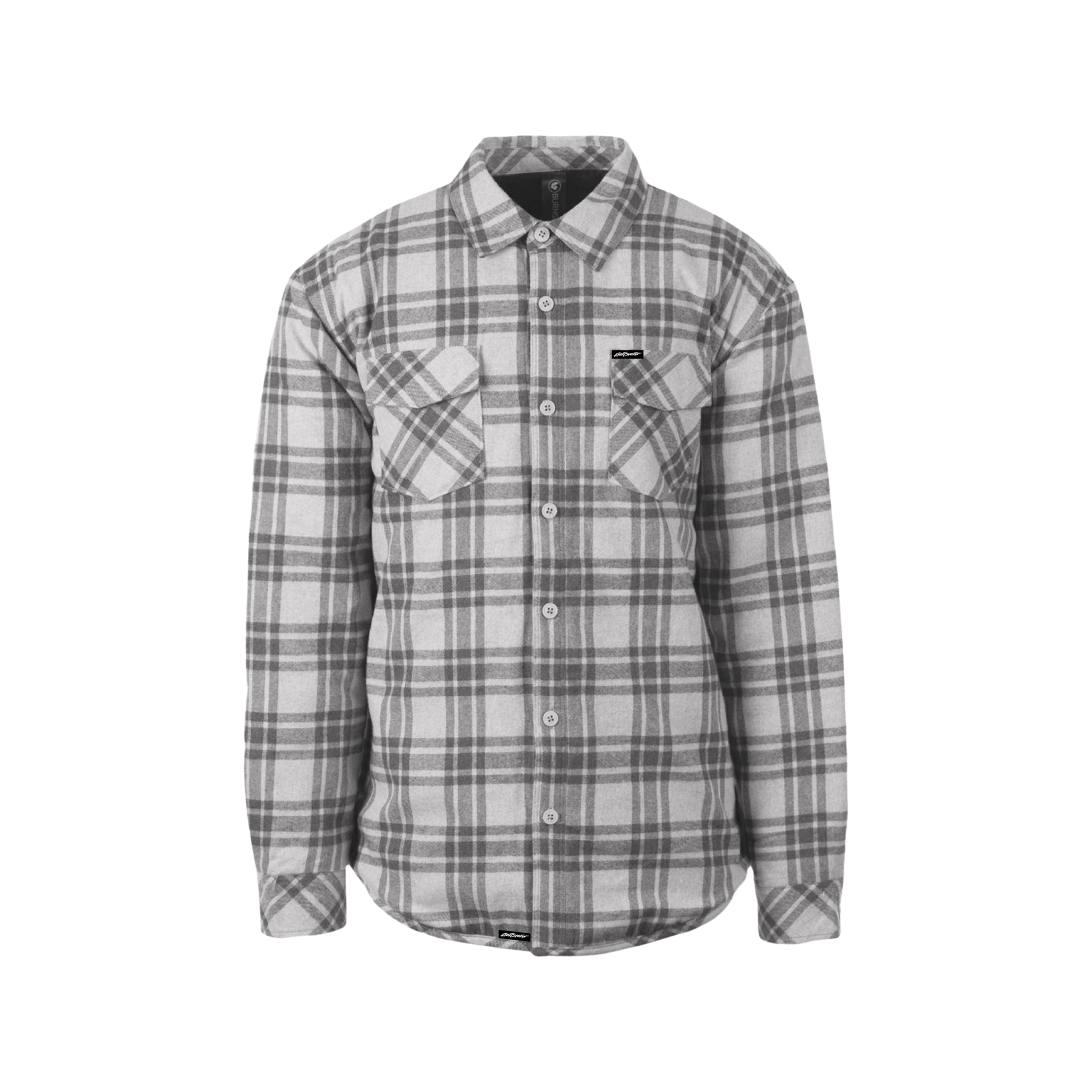 Eastcoastin Casual Flannel Jacket (Gray Steel)