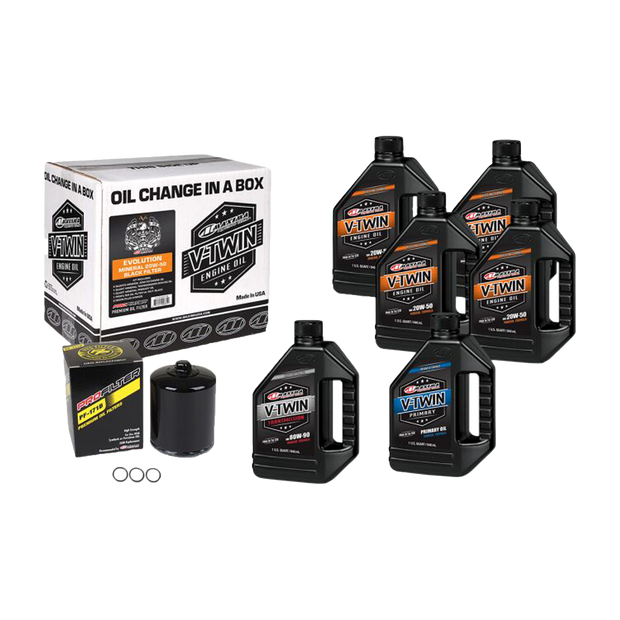 Part: EVO/FXR Evolution Mineral 20W-50 Oil Change Kit