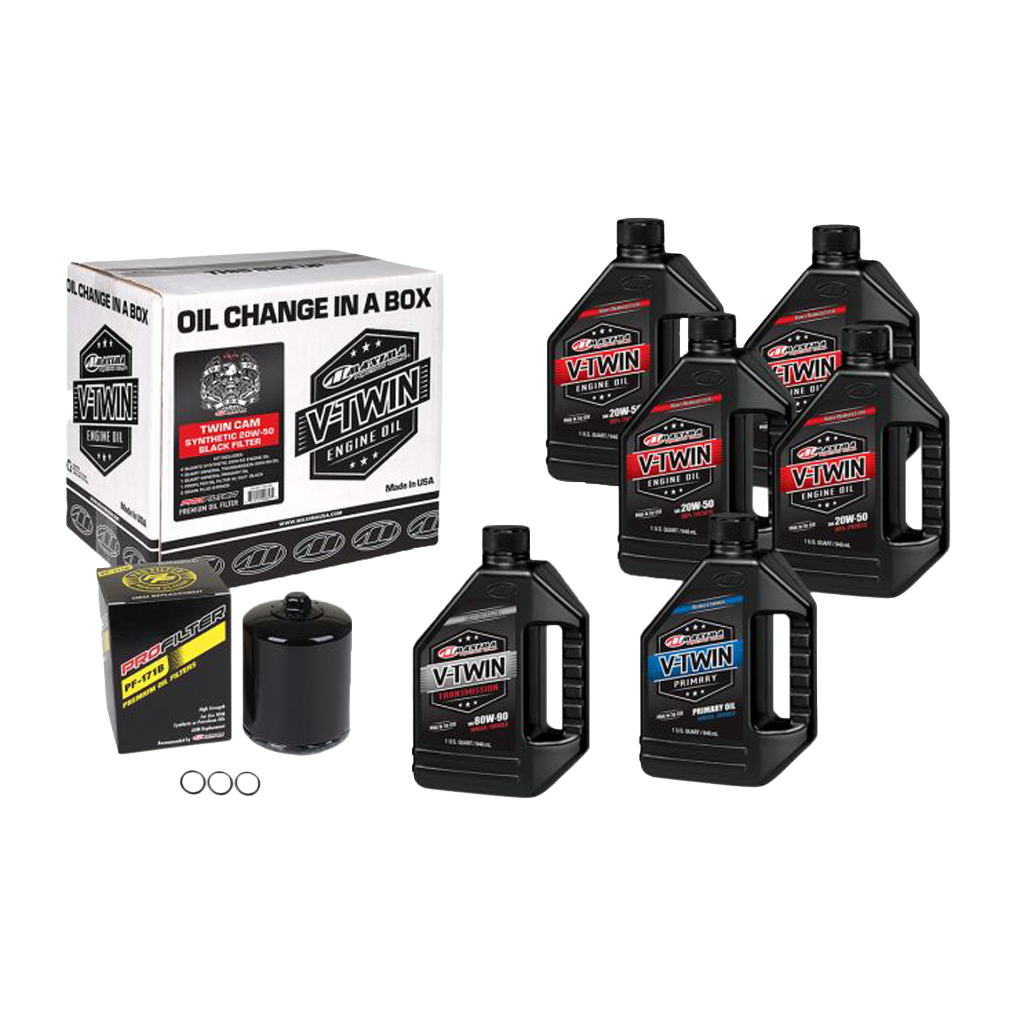 Part: 99-17 Twin Cam Synthetic 20W-50 Oil Change Kit