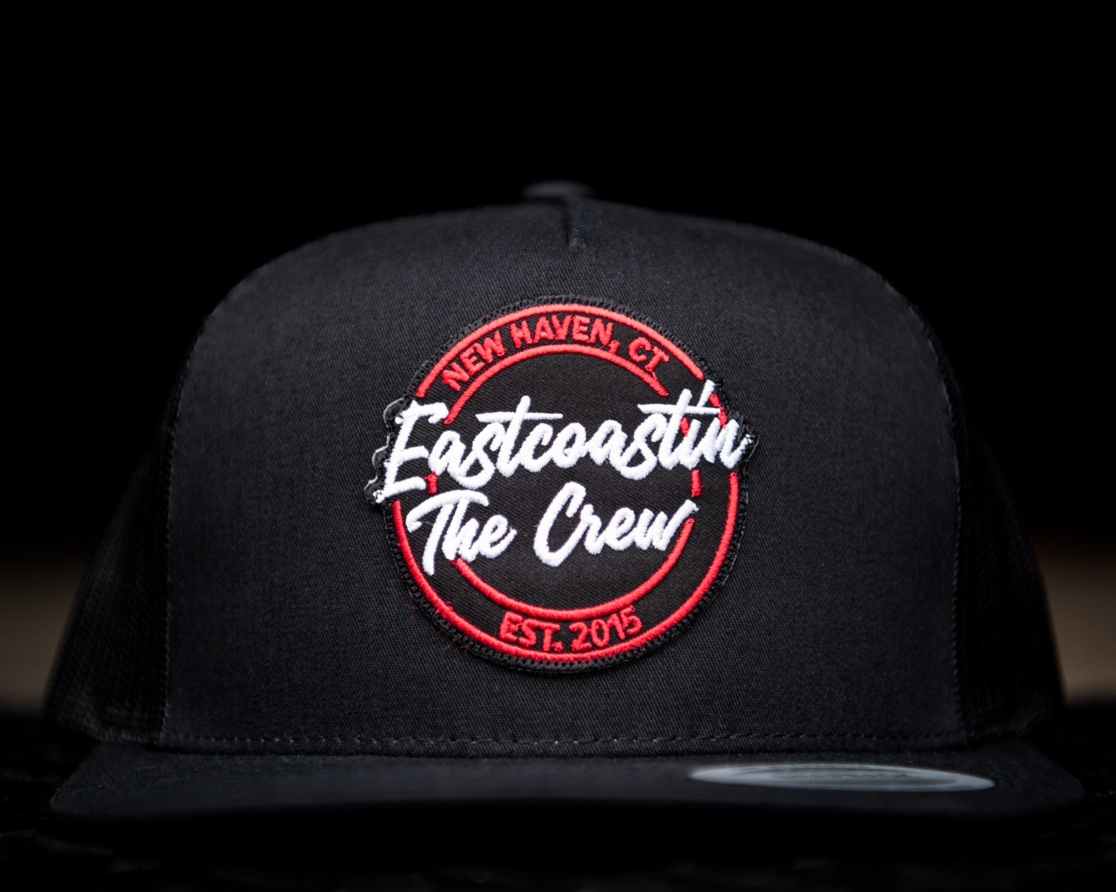 Black & Red The Crew Trucker Snapback