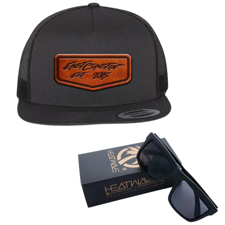 Est 2015 Leather Snapback and Rally Stripes VISE Sunglasses Bundle